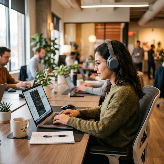 Audio bei der Arbeit